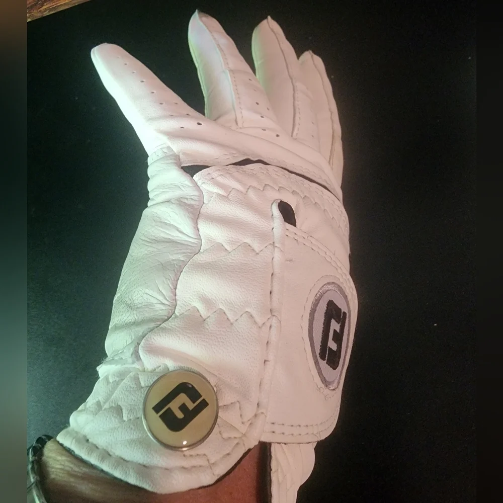 FootJoy WeatherSof White Leather Golf Glove Left Hand SZ Large